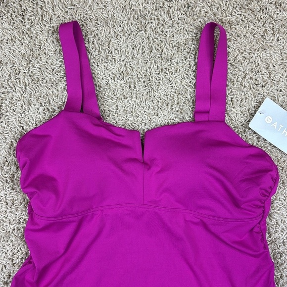 NWT Athleta square neck v bra cup tankini sz 38B/C - Picture 5 of 9